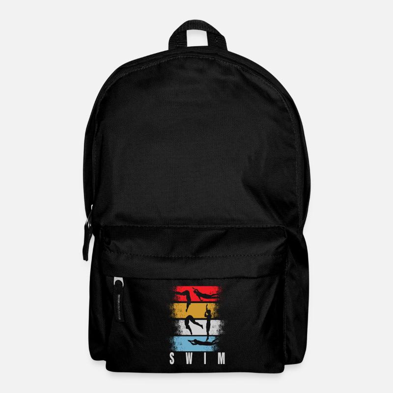 Swimming retro - Backpack - black