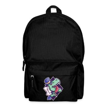 Büro T-Rex Dinosaurier Hipster Arbeit Geschenk - Rucksack - Schwarz - Vorne