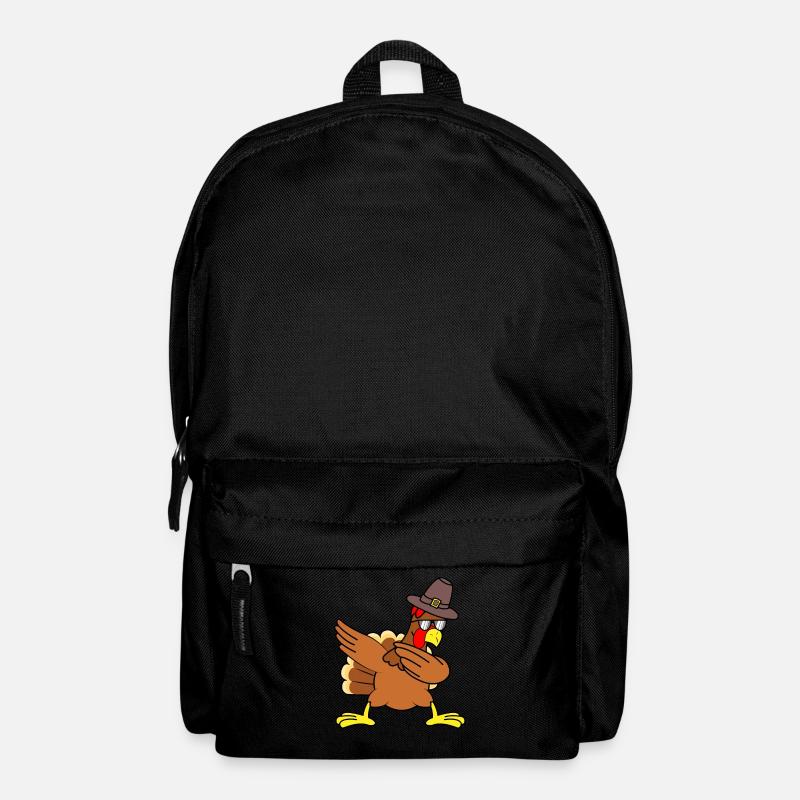Turkey Thanksgiving Dab Dabbing - Backpack - black