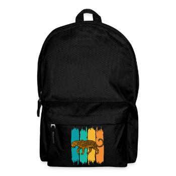 léopard - Sac à dos - noir - Devant