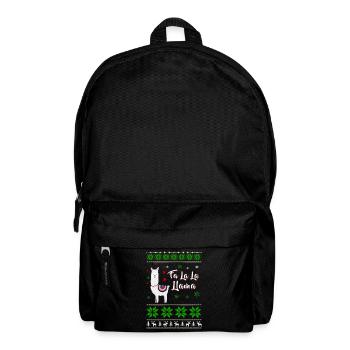 Ugly Christmas Llama - Backpack - black - Front