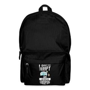 Camping, camping-car, terrain de camping - Sac à dos - noir - Devant
