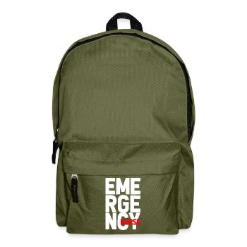 Urgences Infirmière infirmiere - Sac à dos - vert olive - Devant