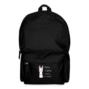 Mama Llama Need's No Drama - Llama Lover Gift - Rucksack - Schwarz - Vorne