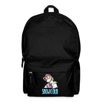 Snowicorn Christmas Licorne Licorne Noël - Sac à dos - noir - Devant