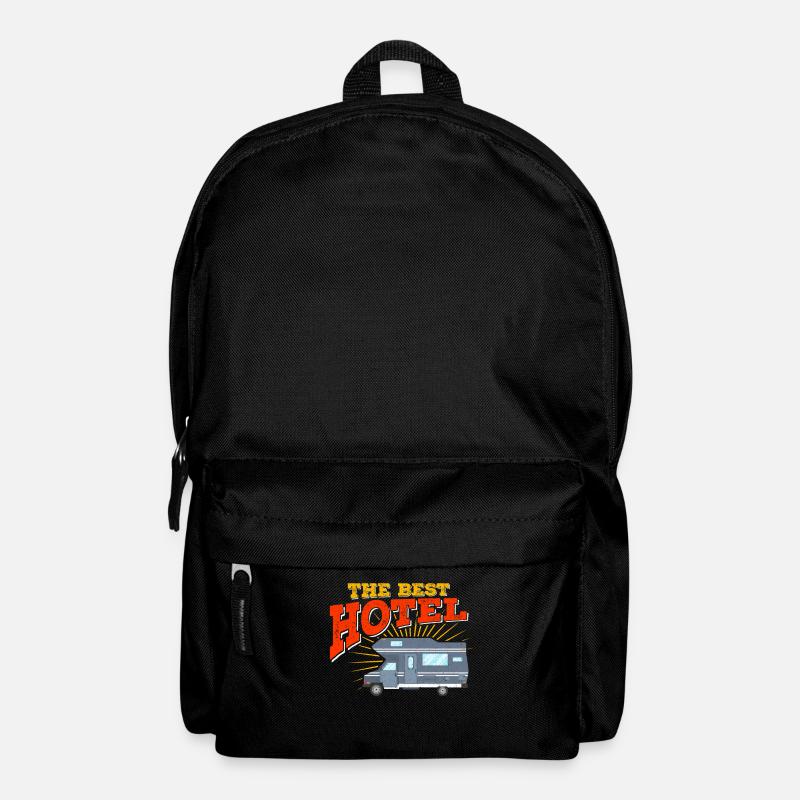 Caravane camping car - Sac à dos - noir