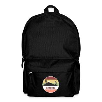 Mayotte retro country and countries - Backpack - black - Front