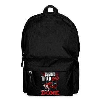 Persévérance pendant la musculation - Sac à dos - noir - Devant