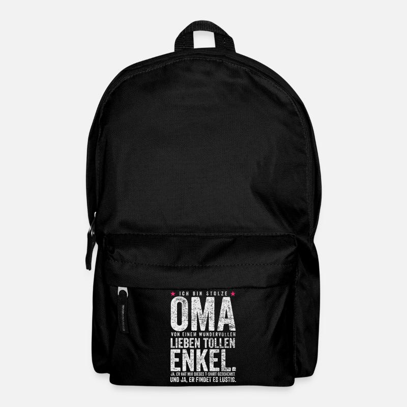 Oma Lustiger Spruch - Rucksack - Schwarz