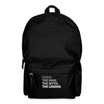 Fabio name saying gift - Backpack - black - Front