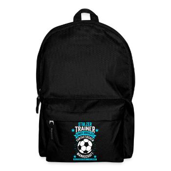 Fußballtrainer Fußballverein Geschenkidee - Rucksack - Schwarz - Vorne