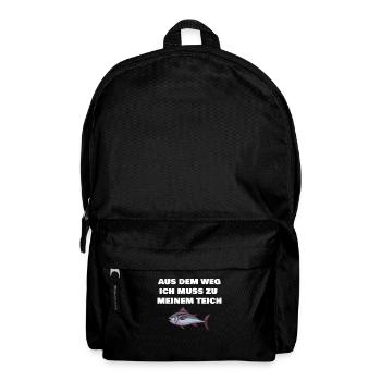 Aus dem Weg ich muss zu meinem Teich Geschenk - Rucksack - Schwarz - Vorne