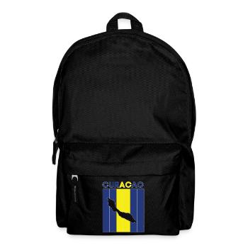 Curacao national border and flag - Backpack - black - Front