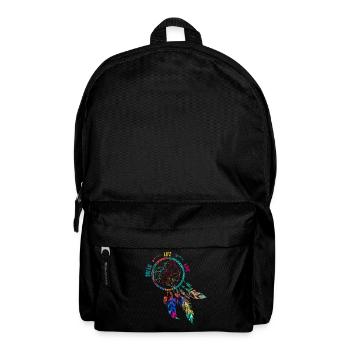 Dream.Life.Love I Dreamcatcher Liebe das Leben - Rucksack - Schwarz - Vorne