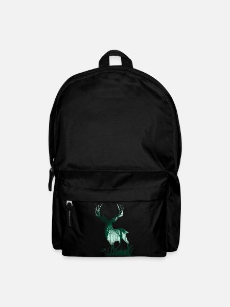 Hirsch Natur - Rucksack - Schwarz