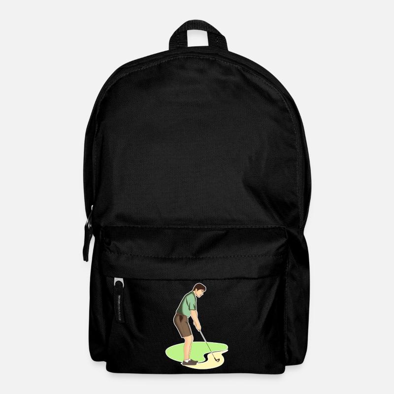 Golf - Golfen - Golfer - Golf spielen - Rucksack - Schwarz