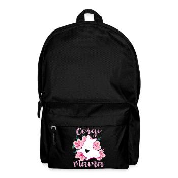 Corgi Mama - Rucksack - Schwarz - Vorne
