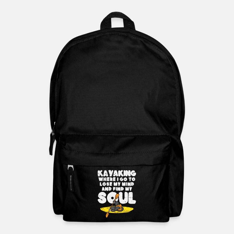 Kajak Kayaking Kanu Spruch Cool - Rucksack - Schwarz