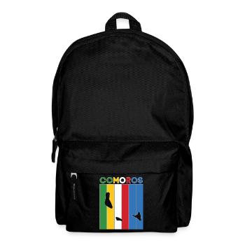 Comoros country border and flag - Backpack - black - Front