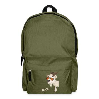 Bock avec des lunettes de soleil - Sac à dos - vert olive - Devant