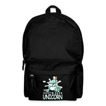 Dinosaurus - Rucksack - Schwarz - Vorne