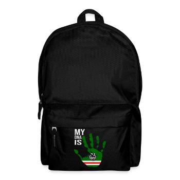 Chechen Flag, My DNA Is Chechnya, Chechnyan Flag - Backpack - black - Front