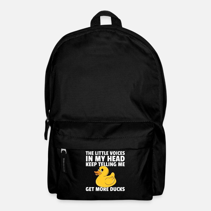 Gummiente Quietscheentchen Badeente Ente - Rucksack - Schwarz