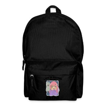 Cadeau de vie anime manga - Sac à dos - noir - Devant