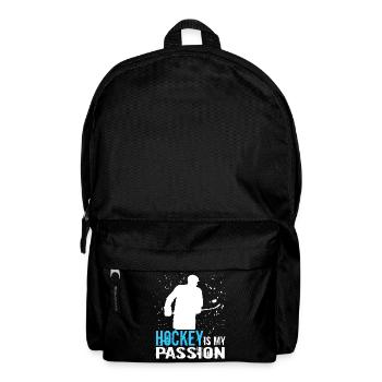 Hockey hockey hockey player hockey player - Backpack - black - Front