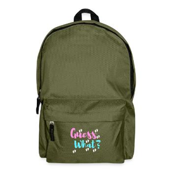 Pregnancy surprise gift - Backpack - olive green - Front