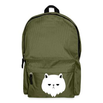 chat s'ennuie - Sac à dos - vert olive - Devant