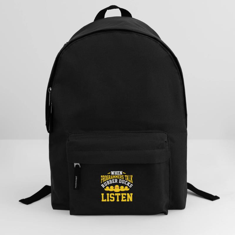 IT programmer developer rubber duck Backpack