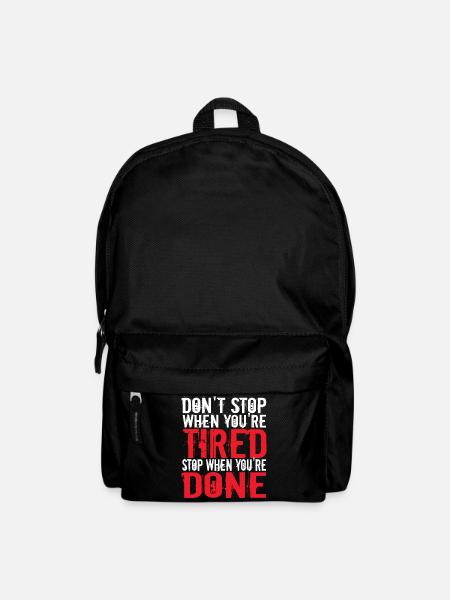 Fitnessstudio - Rucksack - Schwarz