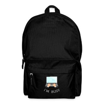 I`M BUSY Gift Idea - Rucksack - Schwarz - Vorne