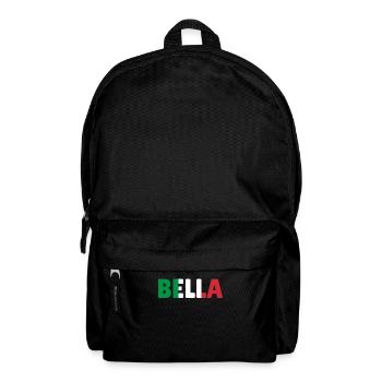 Bella beautiful woman girl Italy gift - Backpack - black - Front