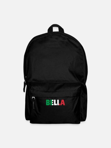 Bella schön Frau Mädchen Italien Geschenk - Rucksack - Schwarz