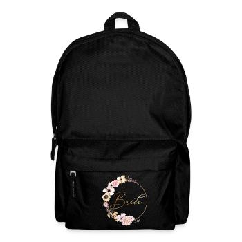 peachy_wreath_bride - Rucksack - Schwarz - Vorne