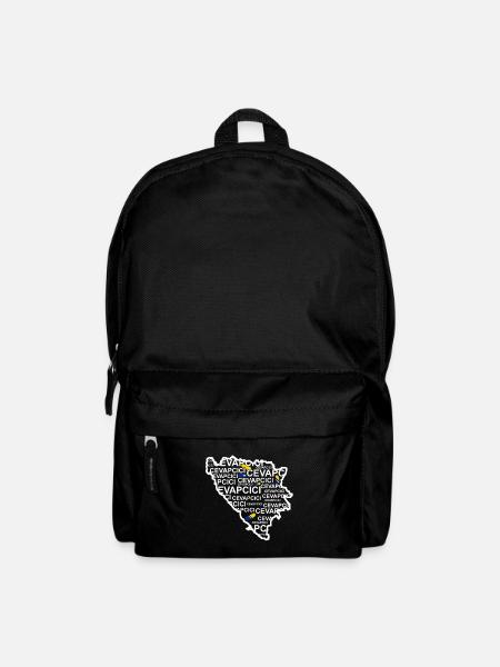 Cevapcici Bosnia minced meat sausage - Backpack - black