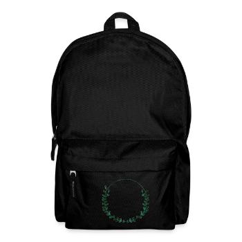 simpel_green_wreath - Rucksack - Schwarz - Vorne