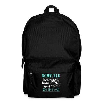 Komm Her Fischi Angeln - Rucksack - Schwarz - Vorne