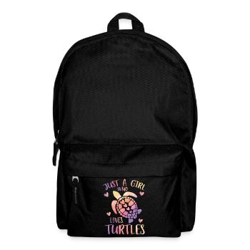 just a girl who loves turtles - Backpack - black - Front