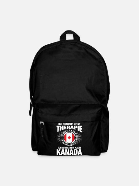 Kanada Spruch Urlaub Liebe Geschenk Auswandern - Rucksack - Schwarz