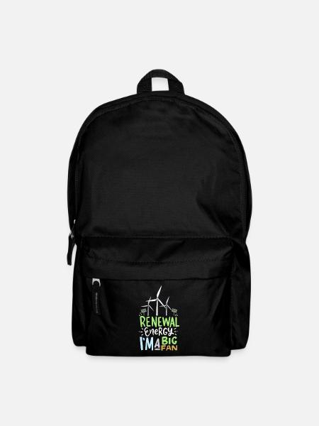 Renewable Energy I'm A Big Fan Windkraft - Rucksack - Schwarz
