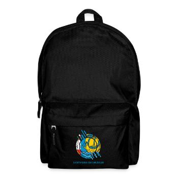 Saint Pierre und Miquelon Runder Schild Landesfarb - Rucksack - Schwarz - Vorne