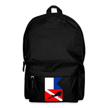 Divers scuba diving divers flags - Backpack - black - Front