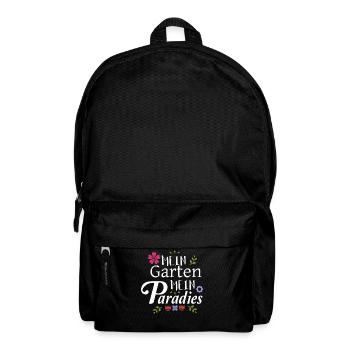 Garten Gartenarbeit Geschenk für Damen und Herren - Rucksack - Schwarz - Vorne