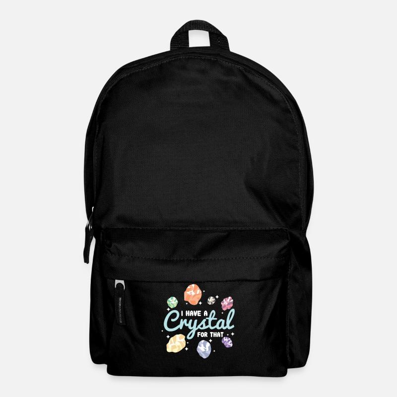 Crystal crystals gemstones - Backpack - black