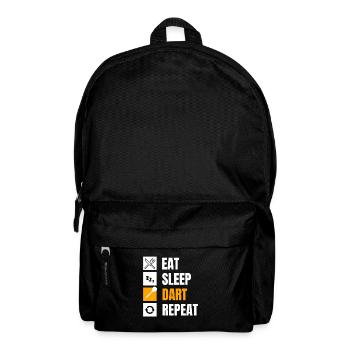 Dart dart player Eat Sleep Dart Repeat - Backpack - black - Front