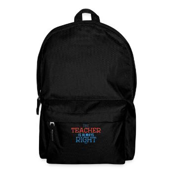 Teacher saying funny school gift - Backpack - black - Front