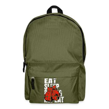 Boxen Boxkampf Boxsport Sparring Boxer Sport - Rucksack - Olivgrün - Vorne